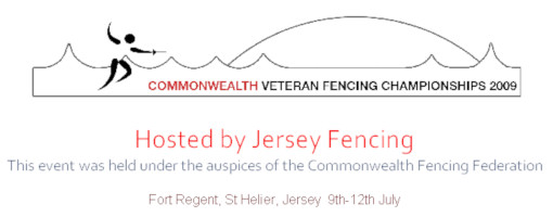 Event logo - 2009 Commonwealth Veteran Fencing Championships - St Helier, Jersey